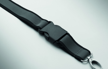 Logotrade corporate gift image of: Reflective RPET lanyard