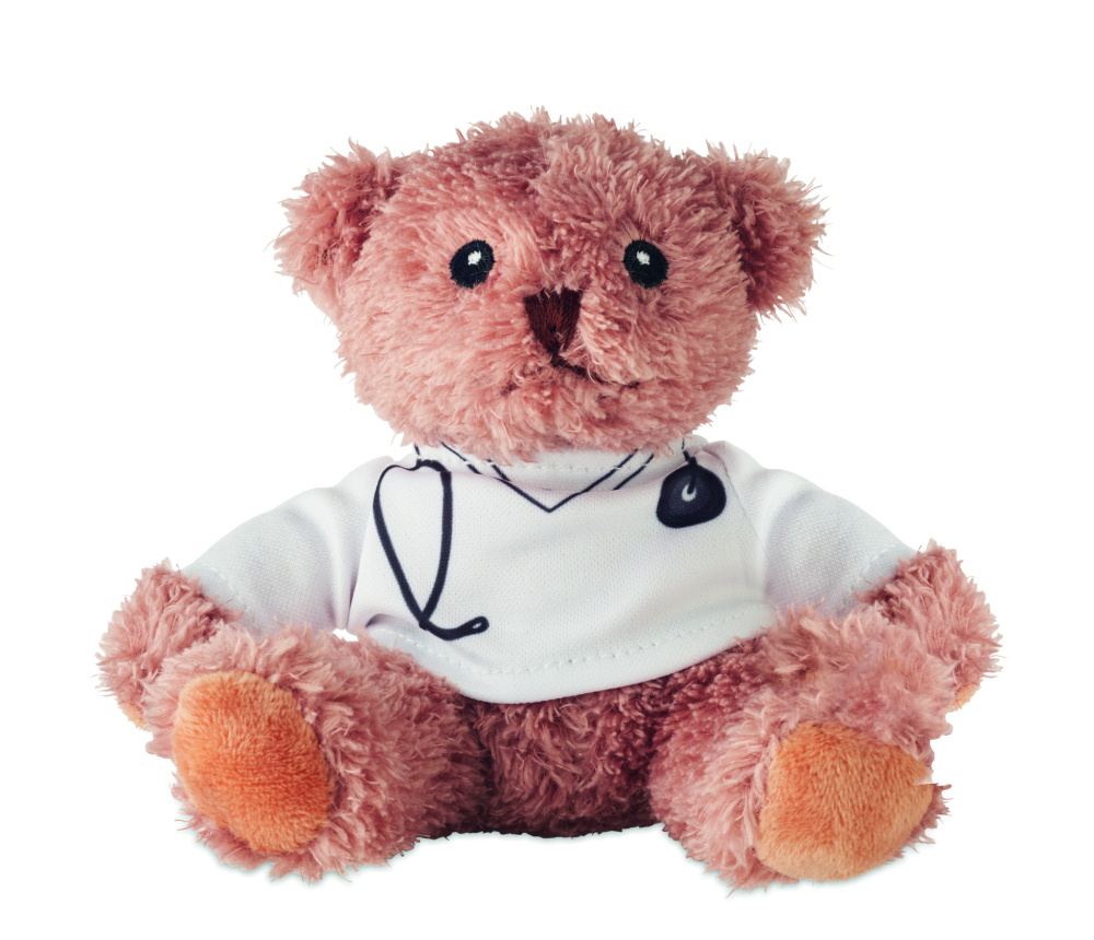 Logo trade business gift photo of: Teddy bear plush doctor