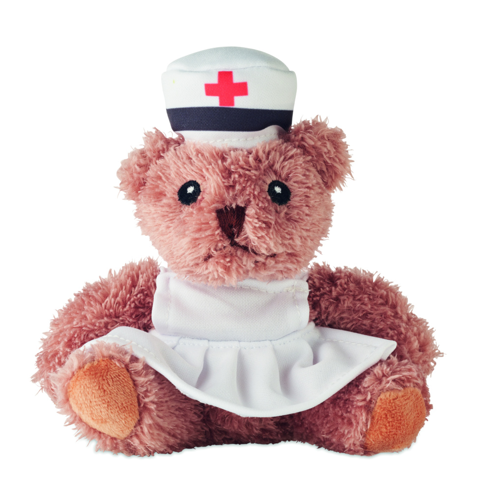 Logotrade promotional product picture of: Teddy bear plush nurse