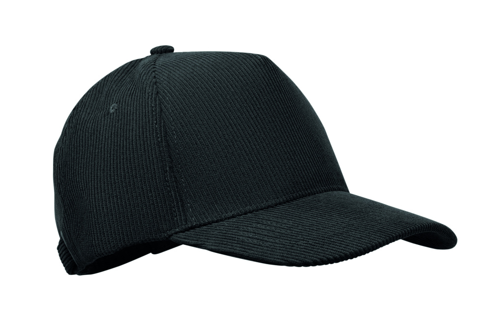 Logo trade promotional products picture of: Corduroy 5 panel baseball cap