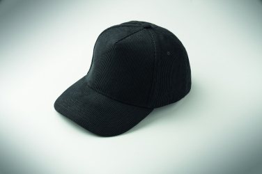 Logo trade business gift photo of: Corduroy 5 panel baseball cap