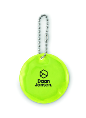 Logotrade promotional merchandise image of: Round reflective keyring