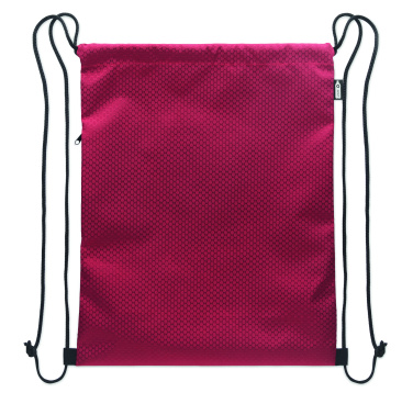 Logotrade promotional gift image of: Drawstring bag in 420D RPET