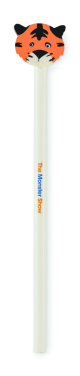 Logo trade promotional giveaways image of: Wooden pencil in animal shape