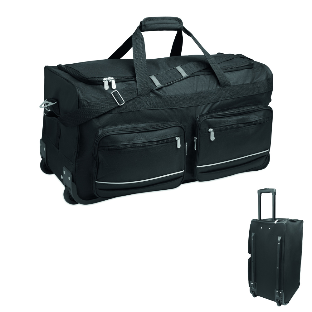 Logotrade advertising product image of: Duffle bag trolley 600D RPET