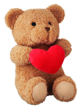 Logotrade promotional items photo of: Teddy bear with heart 23cm