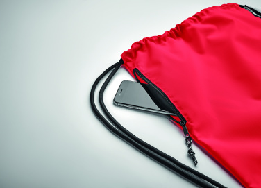 Logo trade advertising product photo of: Large drawstring bag 300D RPET