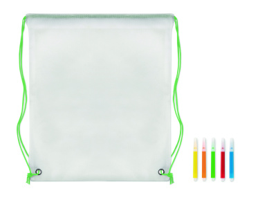 Logo trade corporate gifts picture of: Non woven kids bag with pens