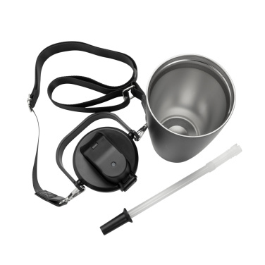 Logotrade promotional product image of: Avira Ayala RCS re-steel duosip lockable crossbody tumbler