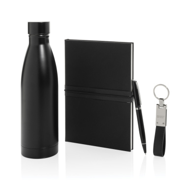 Logo trade promotional item photo of: Swiss Peak RCS deluxe business gift set w/ water bottle