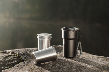 Logo trade promotional giveaway photo of: VINGA Parks RCS SS cup, 4 pcs, 250 ML