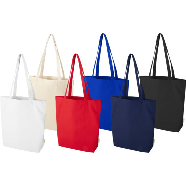 Logotrade promotional item picture of: Odisha 180 g/m² OCS organic wide bottom tote bag 11L