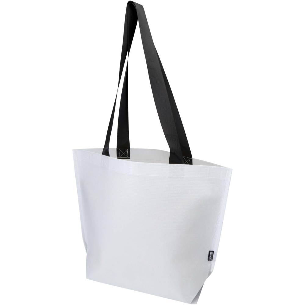 Logo trade promotional items picture of: Duo GRS recycled double-laminated tote bag 18L