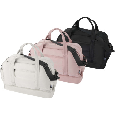 Logotrade promotional giveaway picture of: Puffer GRS recycled duffel bag with insulated bottom 30L