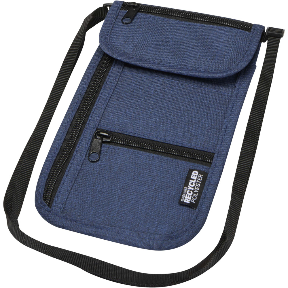 Logo trade corporate gift photo of: Ross GRS recycled smart travel pouch
