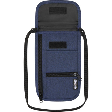 Logo trade promotional products image of: Ross GRS recycled smart travel pouch