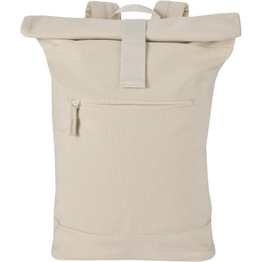 Logotrade promotional product picture of: Recanvas 14” GRS recycled rolltop backpack 16L