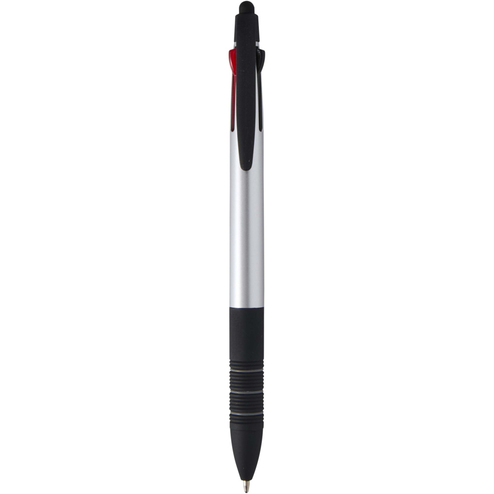 Logo trade promotional items picture of: Trine 3-ink RCS recycled ballpoint pen with stylus
