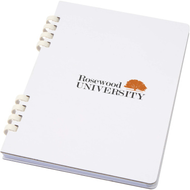 Logo trade promotional giveaways picture of: Fil A5 hard cover RCS recycled spiral notebook