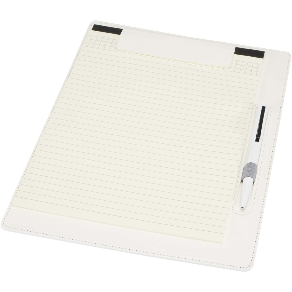 Logotrade promotional item picture of: Clast A4 clipboard with magnetic closure and RCS recycled ballpoint pen (black ink)
