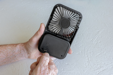 Logotrade promotional gift picture of: Aervina RCS recycled plastic re-chargeable desk fan