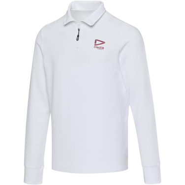 Logo trade promotional merchandise image of: Zeus long sleeve unisex half zip polo