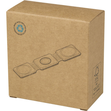 Logo trade corporate gifts picture of: Armus 3-in-1 15W recycled plastic foldable wireless charger