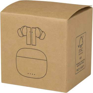 Logo trade advertising products picture of: Alterf recycled plastic True Wireless Bluetooth® headset with silicone eartips