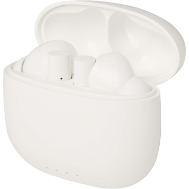 Logotrade promotional product picture of: Alterf recycled plastic True Wireless Bluetooth® headset with silicone eartips