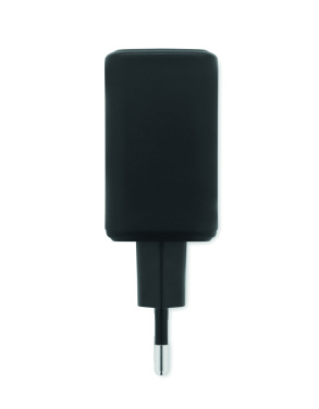 Logo trade promotional items picture of: EU 2-pole wall adapter/charger