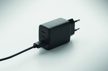 Logo trade business gift photo of: EU 2-pole wall adapter/charger