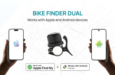 Logotrade promotional gift image of: Bike finder Dual RCS bike bell with worldwide locating