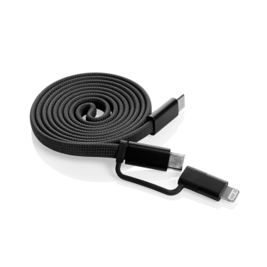 Logo trade promotional product photo of: Arc RCS recycled Ultra-thin 60W 2 in 1 magnetic cable