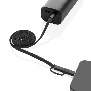 Logo trade promotional giveaway photo of: Arc RCS recycled Ultra-thin 60W 2 in 1 magnetic cable
