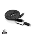 Arc RCS recycled Ultra-thin 60W 2 in 1 magnetic cable, black