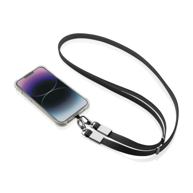 Logo trade business gift photo of: Nivo RCS recycled PET Crossbody lanyard