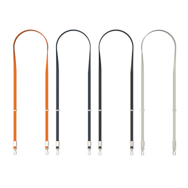 Logotrade promotional merchandise image of: Nivo RCS recycled PET Crossbody lanyard