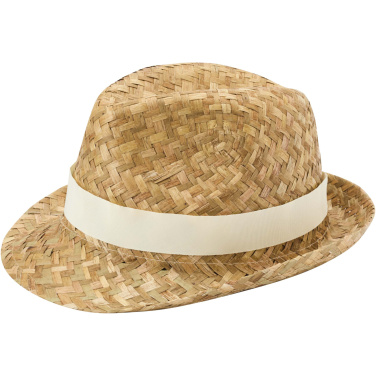 Logo trade business gifts image of: Pricus straw hat