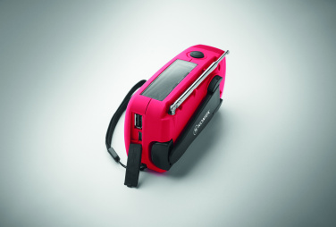 Logo trade promotional gifts image of: Portable radio SOS with LED torch