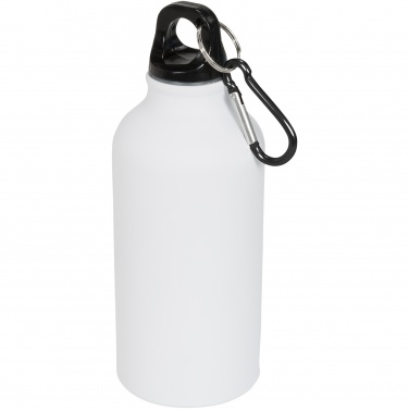 Logotrade reklaamtoote foto: Oregon 400 ml matt veepudel karabiiniga