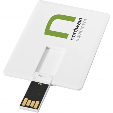 Logo trade meened foto: Õhuke kaardikujuline 2GB USB-mälupulk