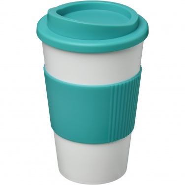 Logo trade meene pilt: Americano® 350 ml silikoonist võruga kohvitops