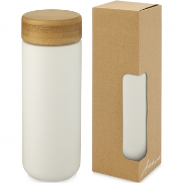 Logotrade meened pilt: Lumi 300 ml keraamiline termoskruus bambusest kaanega