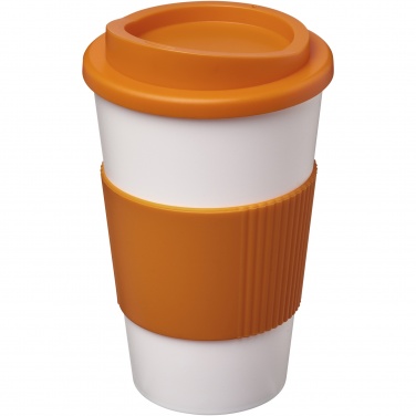 Logotrade reklaamkingituse foto: Americano® 350 ml silikoonist võruga termoskruus