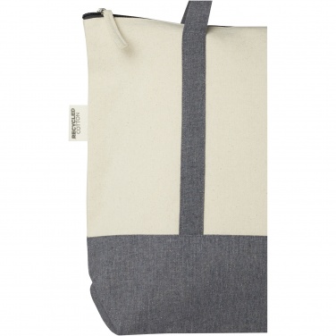 Logotrade meene foto: Repose 320 g/m² taaskasutatud puuvillast lukuga kandekott 10L