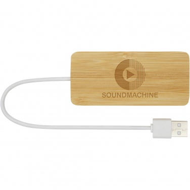 Logo trade reklaamkingi pilt: Tapase bambusest USB-jaotur