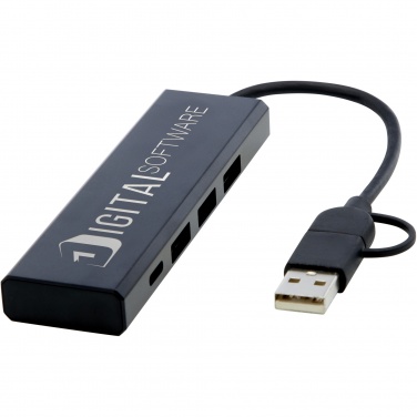 Logotrade reklaamtooted pilt: Rise RCS-i taaskasutatud alumiiniumist USB 2.0 jaotur