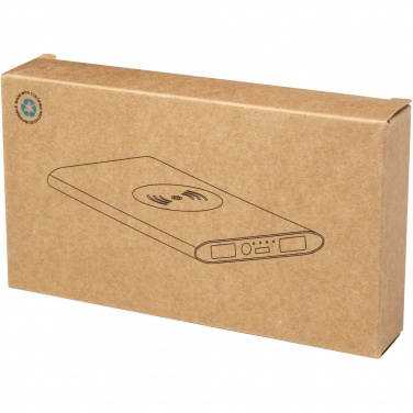 Logotrade reklaamkingi foto: Juice 8000 mAh Type-C taaskasutatud alumiiniumist juhtmevaba toitepank