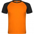 Indianapolise lühikeste varrukatega unisex spordisärk, Fluor Oranž / Täismust