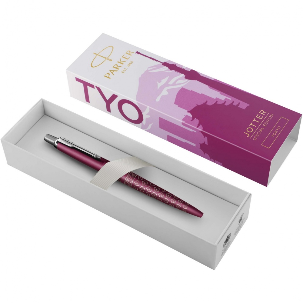 Logo trade reklaamkingituse pilt: Parker Jotter SE Global Icons värvilise viimistlusega pastapliiats